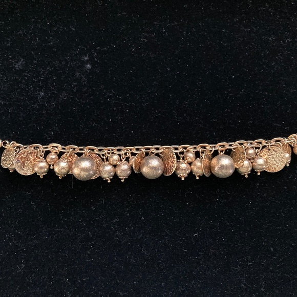 Rivka Friedman 18K Gold-Clad Multiple Bead & Disc Charm Bracelet/7 1/4 Inch/NEW! - Picture 4 of 4